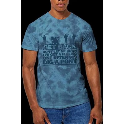 The Beatles Let it Be Songs Dip-dye Blå Liten - T-shirt The Beatles Let it Be Songs Dip-dye Blå Liten - T-shirt