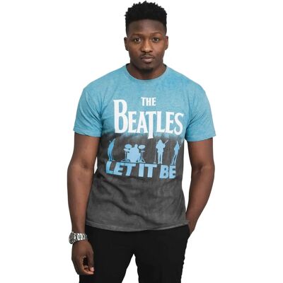 HeyRusty The Beatles Let It Be Split Dip-Dye Blå Liten T-shirt HeyRusty The Beatles Let It Be Split Dip-Dye Blå Liten T-shirt