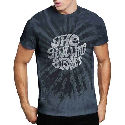 The Rolling Stones Svart Dip-Dye T-Shirt - Band T-Shirt The Rolling Stones Svart Dip-Dye T-Shirt - Band T-Shirt