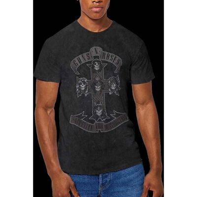 Guns N' Roses Official Black Monochrome Cross T-Shirt Guns N' Roses Official Black Monochrome Cross T-Shirt