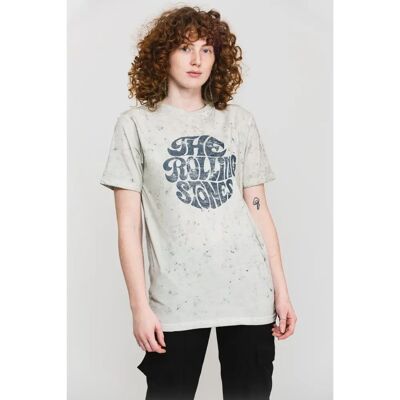 Rolling Stones 70's Logo Dip Dye White XL T-shirt - Rock Rolling Stones 70's Logo Dip Dye White XL T-shirt - Rock