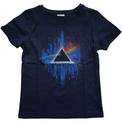Pink Floyd Kids Dark Side of The Moon Blue Splatter T-Shirt - Unisex Pink Floyd Kids Dark Side of The Moon Blue Splatter T-Shirt - Unisex