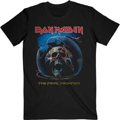 Iron Maiden V.1 Svart Rundhals T-Shirt - T-Shirt Iron Maiden V.1 Svart Rundhals T-Shirt - T-Shirt