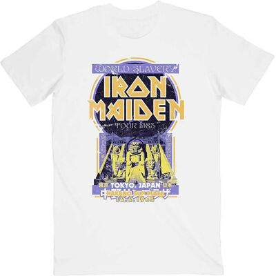 HeyRusty Iron Maiden - Powerslave turné T-shirt - Vit XXL HeyRusty Iron Maiden - Powerslave turné T-shirt - Vit XXL