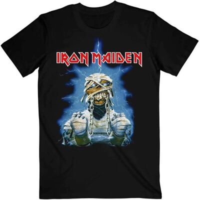 T-shirt officiel d'Iron Maiden - Tour Mondial de l'Esclavage '84 - '85 - Publicité T-shirt officiel d'Iron Maiden - Tour Mondial de l'Esclavage '84 - '85 - Publicité