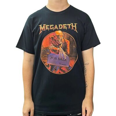 T-shirt Noir Megadeth Peace Sells... Liste des morceaux - Publicité T-shirt Noir Megadeth Peace Sells... Liste des morceaux - Publicité