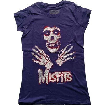 Misfits Lila Hand Logo Dam T-shirt Misfits Lila Hand Logo Dam T-shirt