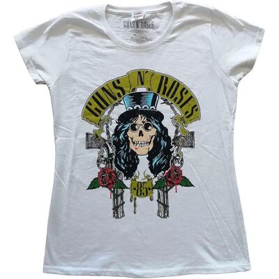 Guns N' Roses Slash 85 White Slim Fit T-Shirt - T-Shirt Guns N' Roses Slash 85 White Slim Fit T-Shirt - T-Shirt