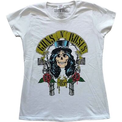 Guns N' Roses Slash '85 White Slim Fit T-Shirt - T-Shirt Guns N' Roses Slash '85 White Slim Fit T-Shirt - T-Shirt