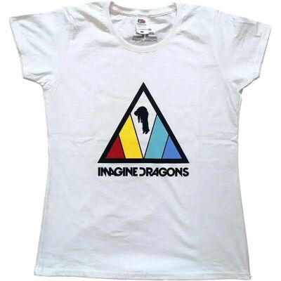 Imagine Dragons Triangel Logga Vit M T-Shirt - T-Shirt Imagine Dragons Triangel Logga Vit M T-Shirt - T-Shirt