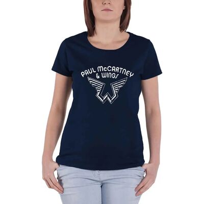 HeyRusty Paul McCartney Wings Logo Blå Liten - T-shirt HeyRusty Paul McCartney Wings Logo Blå Liten - T-shirt