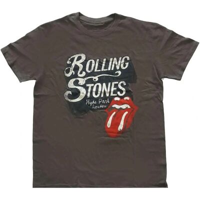 The Rolling Stones Hyde Park Charcoal Grey Unisex T-Shirt - Clothing The Rolling Stones Hyde Park Charcoal Grey Unisex T-Shirt - Clothing