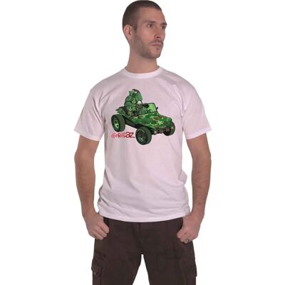 Gorillaz Gröna Jeep Officiell T-Shirt Gorillaz Gröna Jeep Officiell T-Shirt