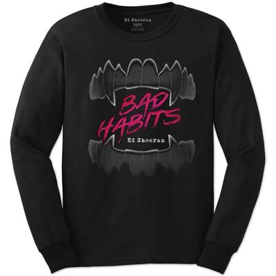 Ed Sheeran svart långärmad T-shirt - T-shirt Ed Sheeran svart långärmad T-shirt - T-shirt