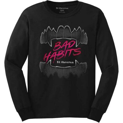Ed Sheeran Svart XL långärmad T-shirt - Unisex Ed Sheeran Svart XL långärmad T-shirt - Unisex
