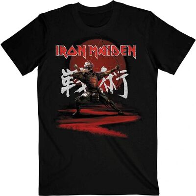 Svart Iron Maiden Senjutsu Eddie Archer Kanji T-shirt - Musik Svart Iron Maiden Senjutsu Eddie Archer Kanji T-shirt - Musik