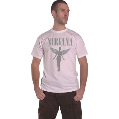 Nirvana In Utero Tour Weiß T-Shirt - Unisex Nirvana In Utero Tour Weiß T-Shirt - Unisex