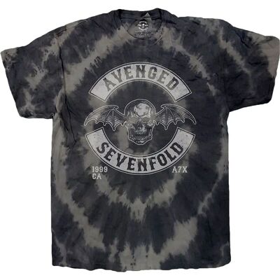 Avenged Sevenfold Deathbat Crest Dip Dye T-shirt - Unisex Avenged Sevenfold Deathbat Crest Dip Dye T-shirt - Unisex