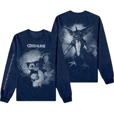 Warner Bros Gremlins Graphic Long Sleeve T Shirt - T-shirt Warner Bros Gremlins Graphic Long Sleeve T Shirt - T-shirt
