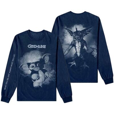 Warner Bros Gremlins Graphic Long Sleeve T-Shirt - T-shirt Warner Bros Gremlins Graphic Long Sleeve T-Shirt - T-shirt