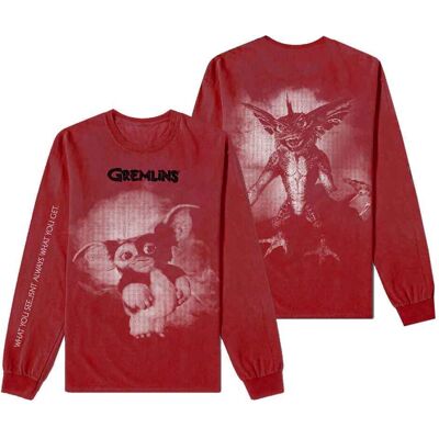 Warner Bros Gremlins Graphic Long Sleeve T-Shirt - T-shirt Warner Bros Gremlins Graphic Long Sleeve T-Shirt - T-shirt