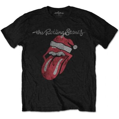 The Rolling Stones Santa Lick Svart Liten - T-shirt The Rolling Stones Santa Lick Svart Liten - T-shirt