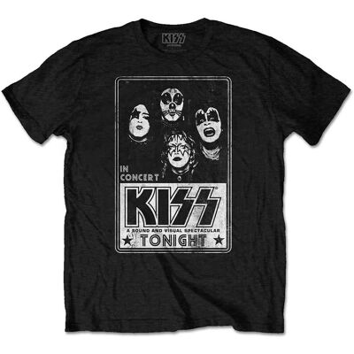 KISS Black Unisex T-Shirt - Tonight - Clothing KISS Black Unisex T-Shirt - Tonight - Clothing