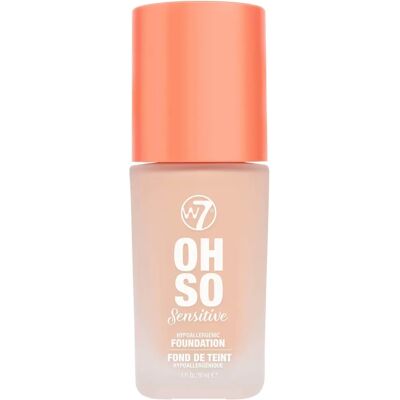 W7 Oh So Sensitive - Beige Natural - 30 ml - Foundation W7 Oh So Sensitive - Beige Natural - 30 ml - Foundation