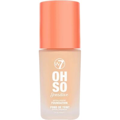 W7 Oh So Sensitive Foundation - Beige Naturel - Fond de teint hypoallergénique pour peau sensible - Publicité W7 Oh So Sensitive Foundation - Beige Naturel - Fond de teint hypoallergénique pour peau sensible - Publicité