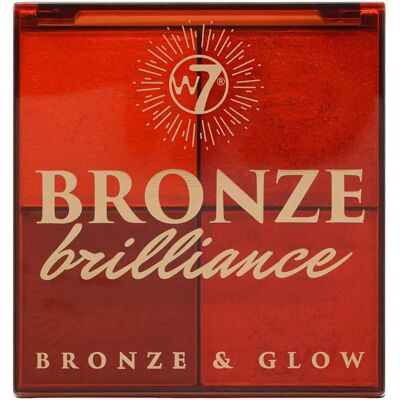 W7 Bronze Brilliance Bronze - Palette pour le visage - Contouring & Highlight - Publicité W7 Bronze Brilliance Bronze - Palette pour le visage - Contouring & Highlight - Publicité