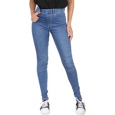 New Look Womens Lift & Shape Super Skinny Denim Jeggings - Blue Cotton - Size 14 Regular New Look Womens Lift & Shape Super Skinny Denim Jeggings - Blue Cotton - Size 14 Regular