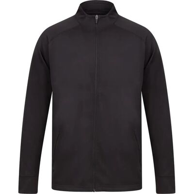 Finden+Hales FH871 Black Knitted Tracksuit Top - Tracksuit Top Finden+Hales FH871 Black Knitted Tracksuit Top - Tracksuit Top