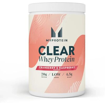Myprotein Clear Whey Isolate 20 porções (MPCWI) - Cranberry & Framboesa Myprotein Clear Whey Isolate 20 porções (MPCWI) - Cranberry & Framboesa