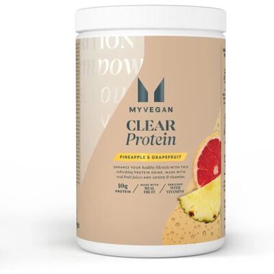 Myvegan Protéine Végétalienne Claire - 40 portions - Ananas & Pamplemousse - Publicité Myvegan Protéine Végétalienne Claire - 40 portions - Ananas & Pamplemousse - Publicité