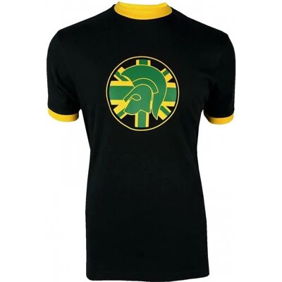 Trojan Svart Logo XXL T-shirt - Avslappnad Reggae Stil Trojan Svart Logo XXL T-shirt - Avslappnad Reggae Stil