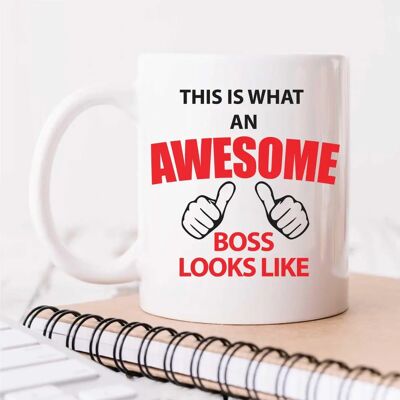 60 Second Makeover - This Is What An Awesome Boss Looks Like Mug - Ceramic 60 Second Makeover - This Is What An Awesome Boss Looks Like Mug - Ceramic