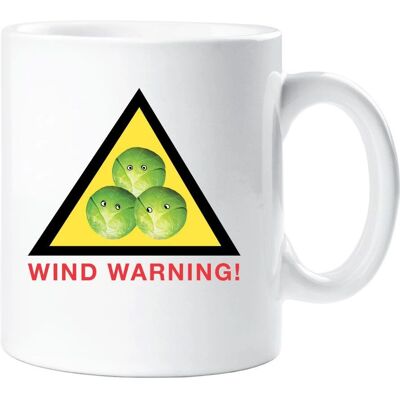 60 SECOND MAKEOVER - Wind Warning Brussel Sprout Mug - color white - size one size - unisex - Mug 60 SECOND MAKEOVER - Wind Warning Brussel Sprout Mug - color white - size one size - unisex - Mug
