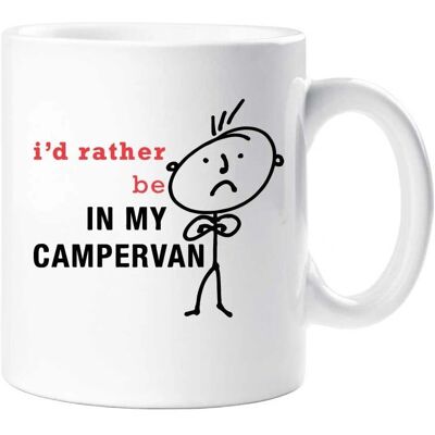 60 SECOND MAKEOVER I'd rather Be In My Campervan Mug - white - One Size - Male 60 SECOND MAKEOVER I'd rather Be In My Campervan Mug - white - One Size - Male