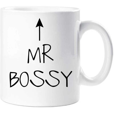 60 SECOND MAKEOVER - Mr Bossy Mug - White - One Size - Mug 60 SECOND MAKEOVER - Mr Bossy Mug - White - One Size - Mug