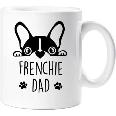 60 SECOND MAKEOVER - Frenchie Dad Mug - White - 10oz - Mug 60 SECOND MAKEOVER - Frenchie Dad Mug - White - 10oz - Mug