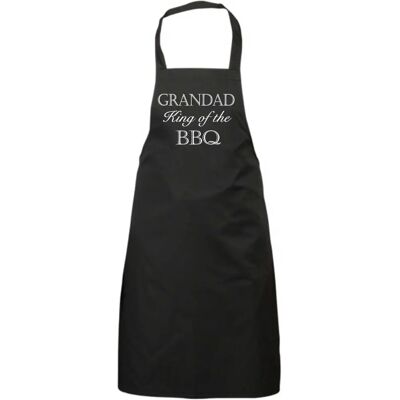 60 SECOND MAKEOVER - Grandad King of the BBQ Apron - Black 60 SECOND MAKEOVER - Grandad King of the BBQ Apron - Black