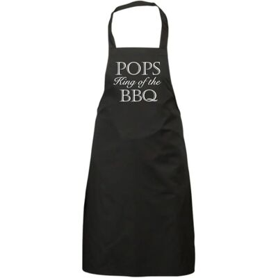60 SECOND MAKEOVER - Pops King Of The BBQ - Black - Apron 60 SECOND MAKEOVER - Pops King Of The BBQ - Black - Apron