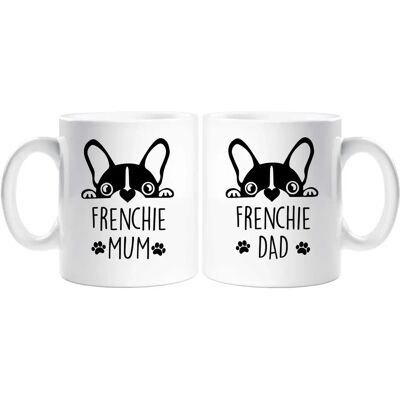 60 SECOND MAKEOVER - Frenchie Mum Dad - white - Mug Set 60 SECOND MAKEOVER - Frenchie Mum Dad - white - Mug Set