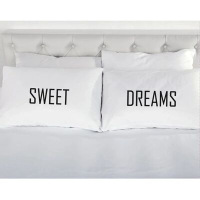 60 SECOND MAKEOVER - Sweet Dreams - White - Pillowcases 60 SECOND MAKEOVER - Sweet Dreams - White - Pillowcases