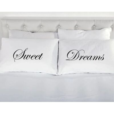60 SECOND MAKEOVER Sweet Dreams Script - white - One Size - Pillowcase 60 SECOND MAKEOVER Sweet Dreams Script - white - One Size - Pillowcase
