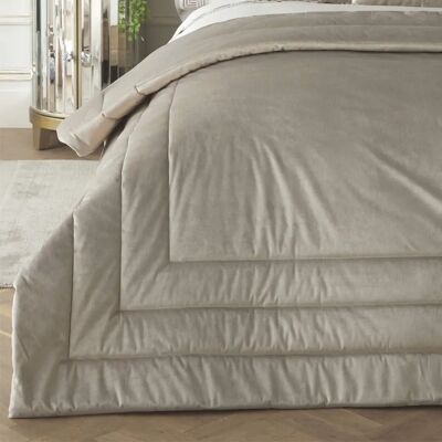 Laurence Llewelyn-Bowen Chic Samtbettlaken - Hellgrau - 150cm x 220cm Laurence Llewelyn-Bowen Chic Samtbettlaken - Hellgrau - 150cm x 220cm