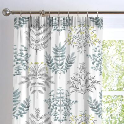Rideaux botaniques Emily Dreams & Drapes Bleu Oeuf Canard - Rideaux Rideaux botaniques Emily Dreams & Drapes Bleu Oeuf Canard - Rideaux