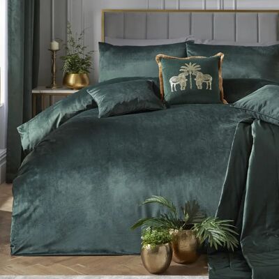 Ensemble de housse de duvet en velours Montrose de Laurence Llewelyn-Bowen - Ensemble de literie Ensemble de housse de duvet en velours Montrose de Laurence Llewelyn-Bowen - Ensemble de literie