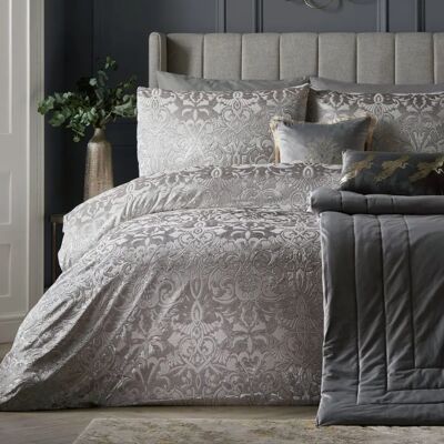 Laurence Llewelyn-Bowen Firenza Damast Samt Bettbezug-Set - Bettbezug Laurence Llewelyn-Bowen Firenza Damast Samt Bettbezug-Set - Bettbezug