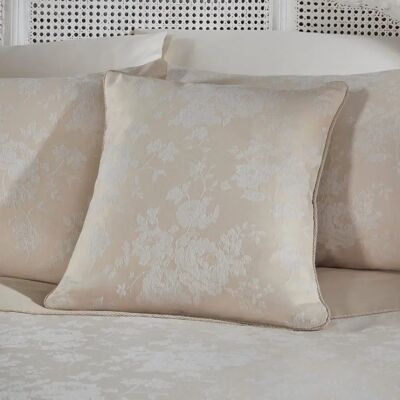 Dreams & Drapes Imelda Almohadón Floral Jacquard Marfil - Almohadón Dreams & Drapes Imelda Almohadón Floral Jacquard Marfil - Almohadón